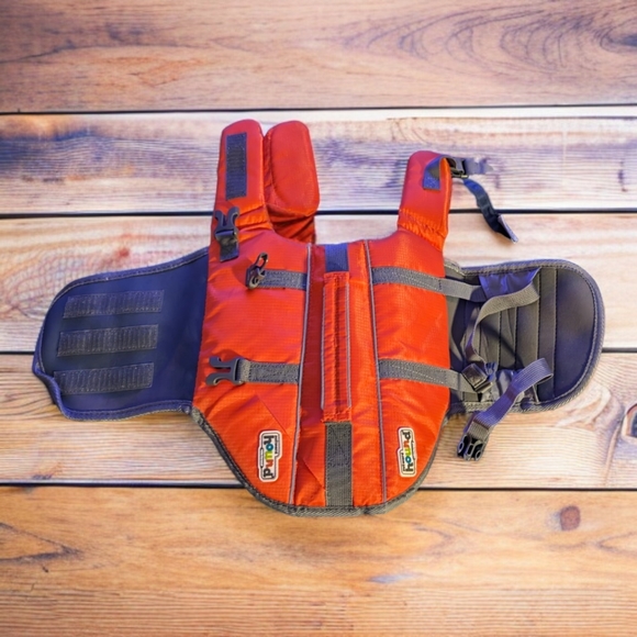 ๐พ Orange Dog Life Jacket, Small - Picture 4 of 10